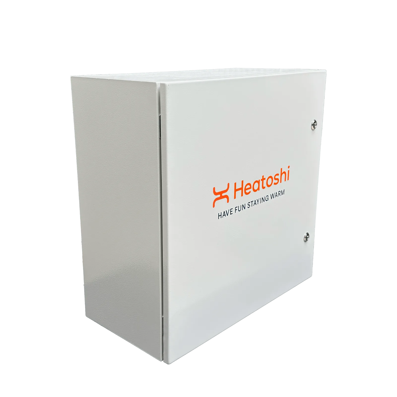 Heatoshi unit angled to show its left side